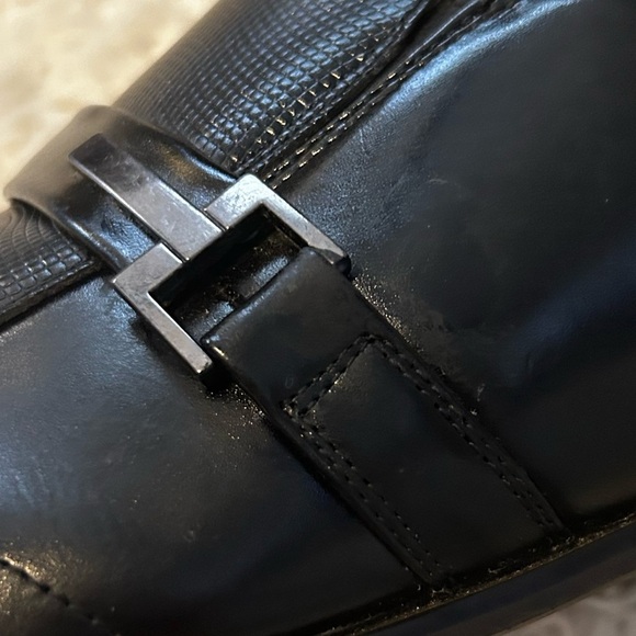 50%off w♥️ STACY ADAMS Men's Beau Bit Perforated Leather Loafer 13M black bukl - Picture 9 of 13